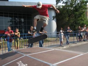 360 flip skatepark