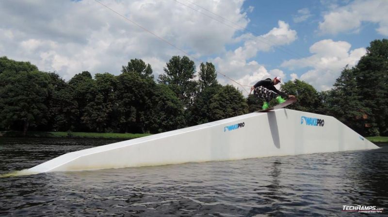 A frame na wakeparku w Łodzi