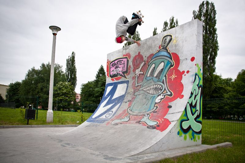 Aaron Jaws Homoki - skatepark Mistrzejowice - Krakow