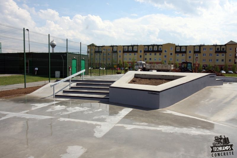 Betonowy skatepark w Wolsztynie