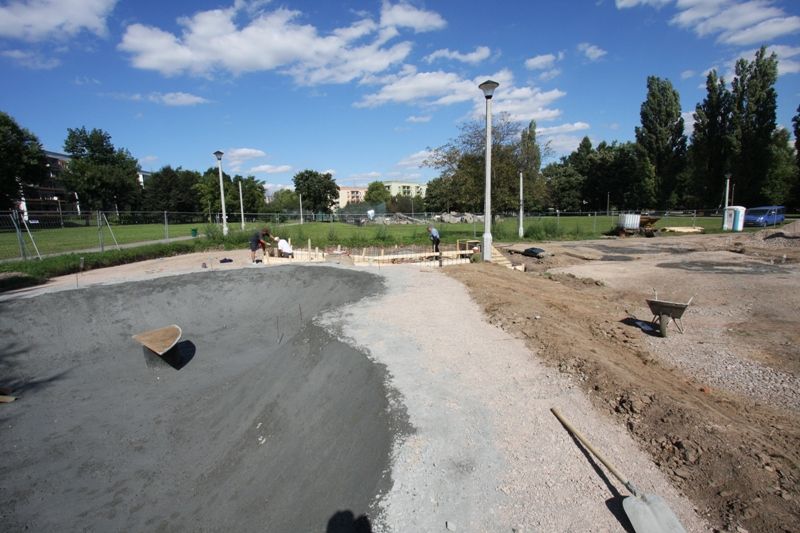 Budowa skateplazy w Mistrzejowicach - Kraków 