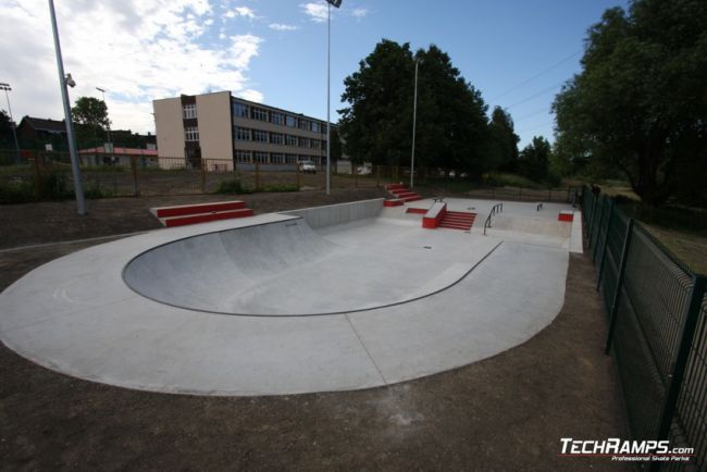 Concrete skatepark on Radzionkow
