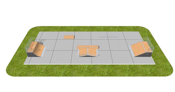 Eksempel på skatepark SM004 Eksempel på skatepark SM004