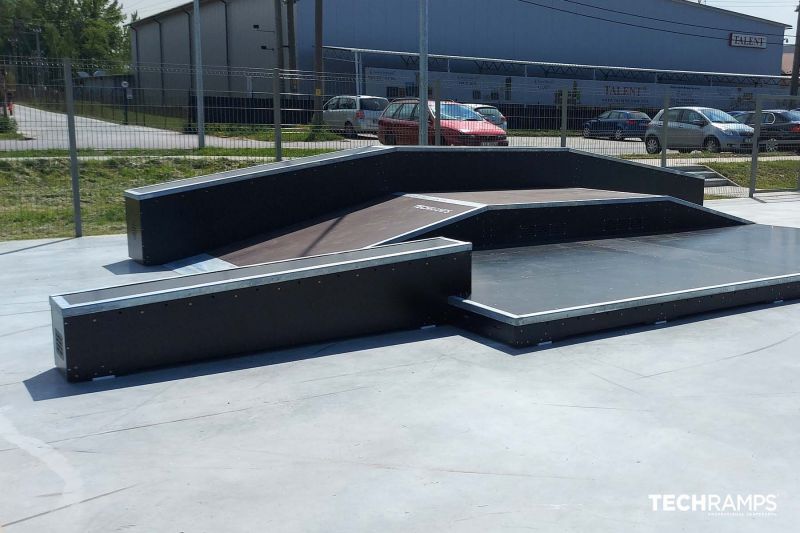 Funbox med grindbox - Żabno skatepark 