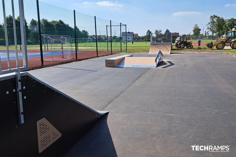 Hindringer i skateparken i Sedziejowice 