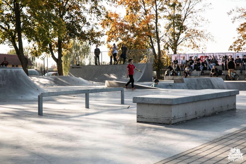 New atraction in Naklo nad Notecią from Techramps - concrete monolith skatepark