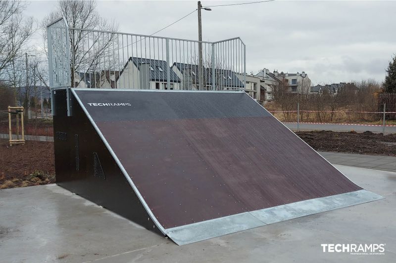 Bank of ramps - (Skatepark Krakow Zakrzowiecka