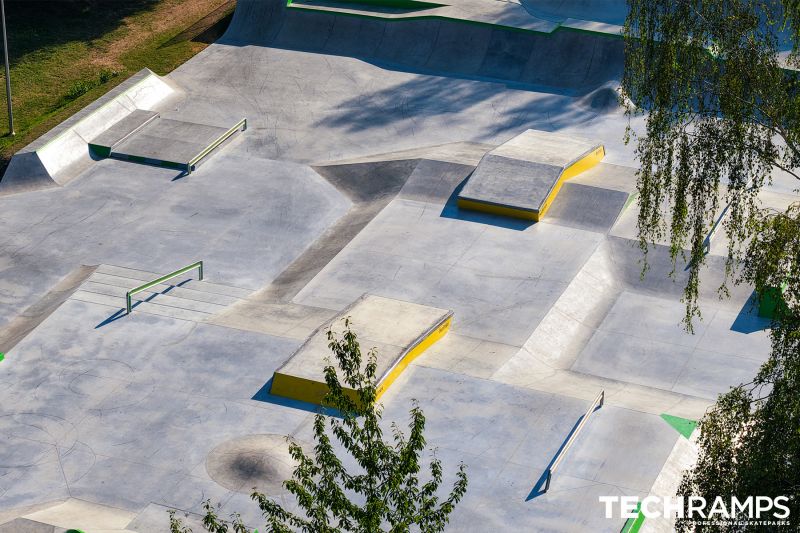 Skatepark i betong Skateparken i Jaworzno