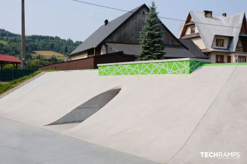 Skatepark i betong - Bystra Podhalansk