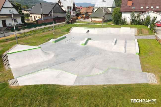 Skatepark i betong - Bystra Podhalanska