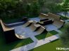 Skatepark i stål 