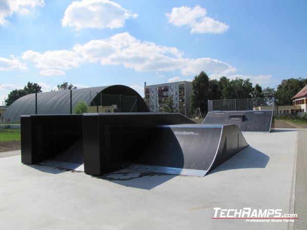 skatepark w Chałupkach panorama