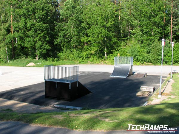 Skatepark w Karlshamn - Nyemollevagen - Szwecja - 4