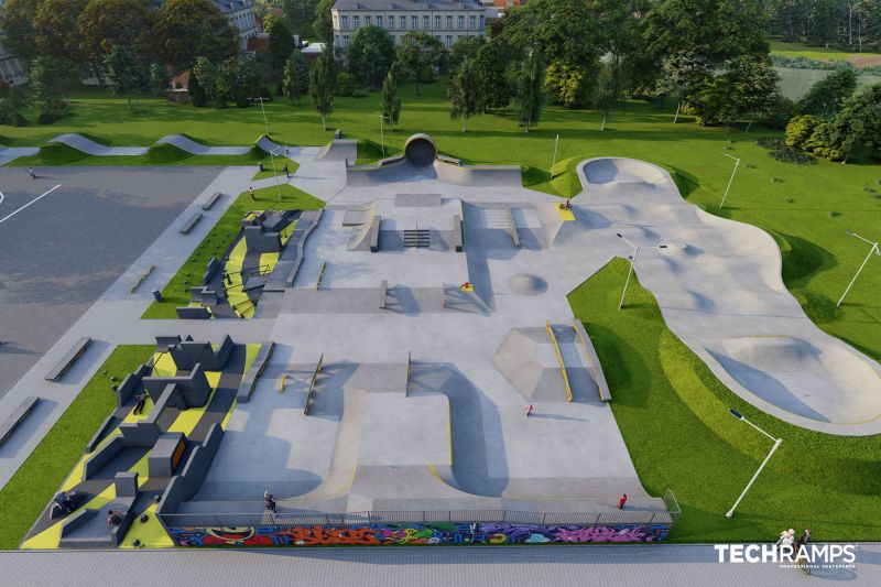 Skateparkprosjekt i betong - Minsk Mazowiecki