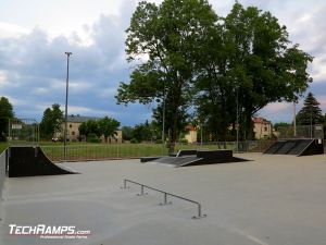 Wooden skatepark in Opatów
